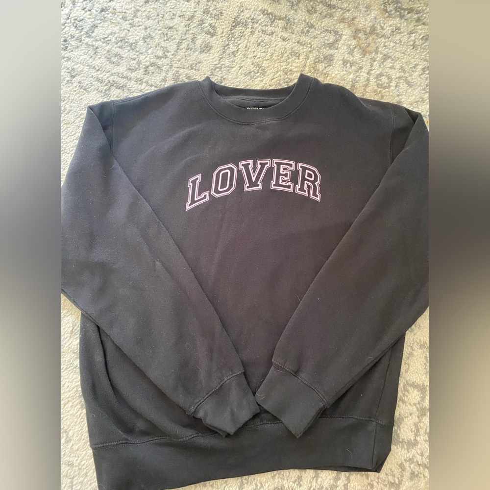 Black 'Lover' Sweatshirt